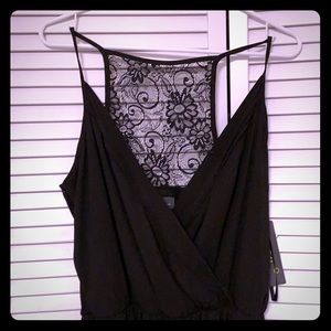 Black Jumpsuit with Lace Back